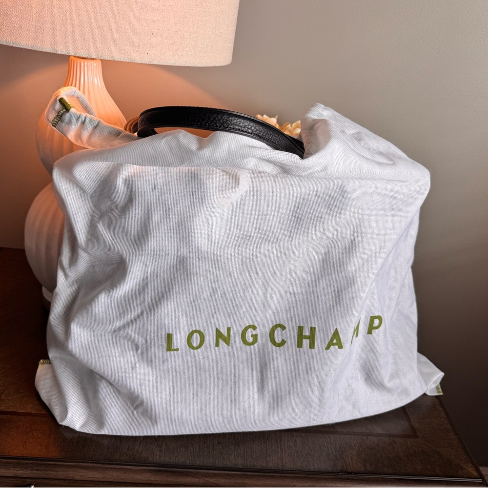 Longchamp Black Leather Tote Bag - Picture 6 of 13